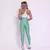 Legging Fang + Top Alana Bicolor Compressão Verde Chá e Off-White na internet