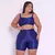Short Bolso + Top Cris Compressão Night Blue