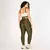 Legging Clássica + Top Juliana Bicolor Compressão Verde Militar e Off-White - comprar online