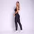 Legging Cruzada + Top Juliana Jacquard Zig Preto - comprar online