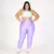 Legging Clássica + Top Juliana Bicolor Compressão Lavanda e Pistache
