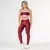 Legging Duo + Top Rafa Bicolor Compressão Vinho e Roxo Claro