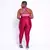 Legging Clássica + Top Luiza Bicolor Compressão Cereja e Pétala - comprar online