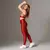 Legging Clássica + Top Kim Bicolor Compressão Cereja e Champagne na internet