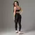 Legging Joy + Top Zoe Bicolor Compressão Preto e Off-White - comprar online