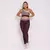 Legging Trio + Top Melina Tricolor Compressão Tanino