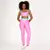 Legging Duo + Top Maressa Compressão Barbie e Caribe