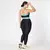 Legging Duo + Top Tainá Bicolor Compressão Preto e Azul Capri - comprar online