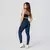 Legging Clássica + Top Julia Jacquard Felina Azul Marinho - comprar online
