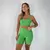 Short Bolso + Top Cris Compressão Esmeralda