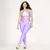 Legging Bolso + Top Clara Bicolor Compressão Lavanda e Pistache