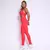 Legging Clássica + Top Vitória Jacquard Spot Vermelho - comprar online