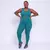 Legging Clássica + Top Liss Suplex Poliamida Turquesa
