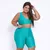 Short Clássico + Top Tati Compressão Turquesa