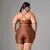 Short Bolso + Top Carol Compressão Chocolate­ - comprar online