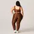 Legging Pulse + Top Meire Bicolor Compressão Chocolate e Champagne - comprar online