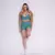 Short Recorte + Top Lia Jacquard Ondinha Verde Mar