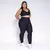 Legging Clássica + Top Tati Jacquard Ondinha Preto