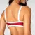 Short Cross + Top Erika Bicolor Compressão Cereja e Off-White - comprar online