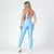 Legging Bolso + Top Aline Compressão Azul Candy na internet