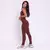 Legging Clássica + Top Lua Suplex Poliamida Café na internet