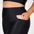 Legging Bolso + Top Clara Bicolor Compressão Preto e Champagne - Liss Fitness