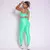 Legging Clássica + Top Marta Compressão Verde Tropical na internet