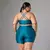 Short Bolso + Top Carol Compressão Azul Belize­ - comprar online