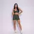 Short Recorte + Top Lia Jacquard Ondinha Verde Militar