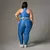 Legging Clássica + Top Anne Compressão Azul Cobalto­ - comprar online