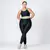Legging Duo + Top Tainá Bicolor Compressão Preto e Verde Candy