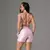 Short Bolso + Top Aline Compressão Rosa Pérola - comprar online