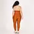 Legging Bolso + Top Clara Bicolor Compressão Terracota e Off-White - comprar online