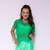 Cropped Tule Esmeralda