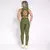 Legging Clássica + Top Liss Jacquard Ondinha Verde Militar - comprar online