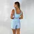 Short Bolso + Top Cíntia Compressão Azul Pastel - comprar online