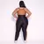 Legging Recorte + Top Kelly Bicolor Compressão Preto e Cobre - comprar online