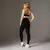 Legging Clássica + Top Nayara Bicolor Compressão Preto e Off-White - comprar online