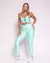 Legging Laço + Top Lívia Compressão Verde Acqua - Moda Fitness Direto da Fábrica para Revenda, no Atacado
