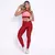 Legging Core + Top Juliana Bicolor Compressão Marsala e Barbie