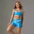 Short Joy + Top Zoe Bicolor Compressão Azul Céu e Azul Claro