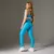 Legging Clássica + Top Nayara Bicolor Compressão Azul Céu e Azul Claro - comprar online