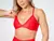 Short Bolso + Top Dani Compressão Vermelho - Liss Fitness