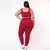 Legging Clássica + Top Cíntia Suplex Poliamida Cereja - comprar online