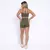 Short Cross + Top Luara Suplex Poliamida Verde Militar - comprar online