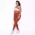 Legging Clássica + Top Juliana Bicolor Compressão Capuccino e Off-White