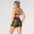 Short Cross + Top Erika Bicolor Compressão Verde Oliva e Off-White - Liss Fitness