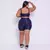 Short Bolso + Top Cris Compressão Azul Marinho - comprar online