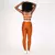 Legging Duo + Top Maressa Compressão Terracota e Off-White - comprar online