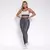 Legging Clássica + Top Kim Bicolor Compressão Grafite e Creme